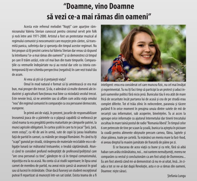 Revista 3 de tineret – „Tinerii râmniceni, între dezbatere și concluzii”