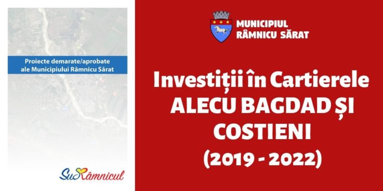 Investiții în cartierele ALECU BAGDAT ȘI COSTIENI (2016 – 2022)